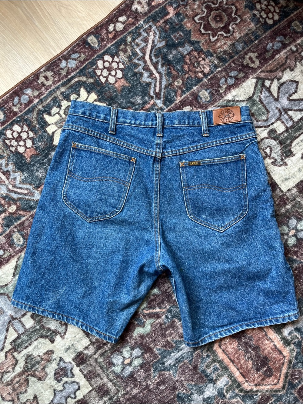 Men’s Vintage Lee’s Blue Denim Shorts Jean Size M
